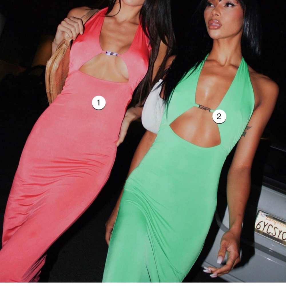 i am gia leska dress green